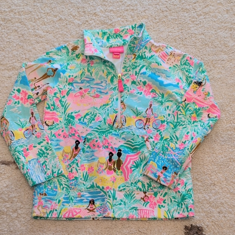 Lilly Pulitzer Pink and Blue Sweatshirt
